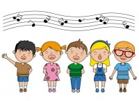 grupa dzieci śpiew