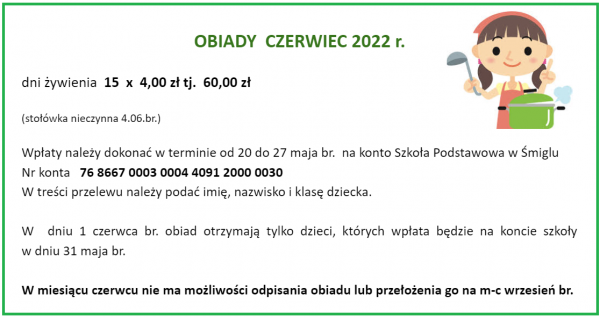 obiady czerwiec 22