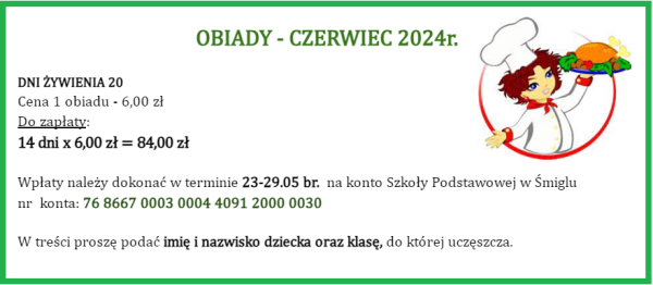 obiady czerwiec