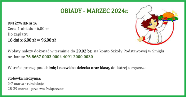 obiady marzec 2024