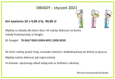 obiady styczeń