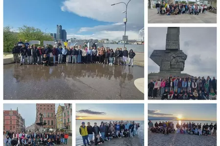 uczniowie na wycieczce